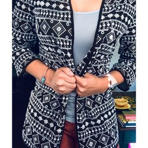 Embroidered Kimono Open Cardigan